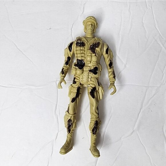 Tan Camo 5POA Military Soldier 5" Tall Children's Toy Action Figure - Picture 1 of 3